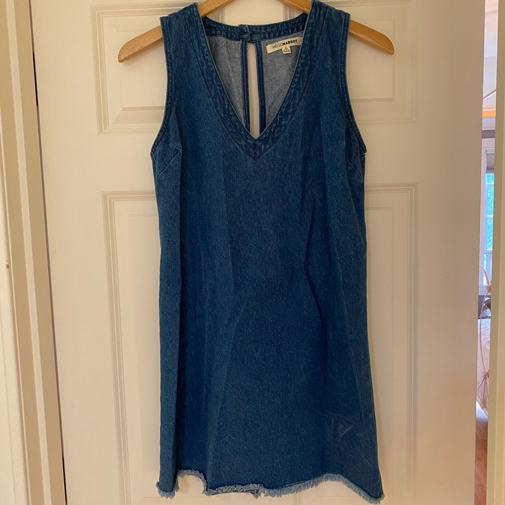 Denim sleeveless dress